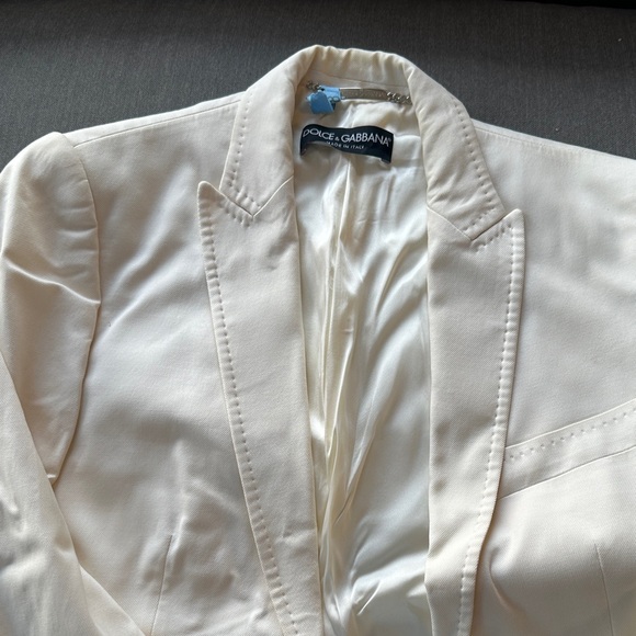 Dolce & Gabbana Ivory Women's Suit Jacket - Picture 1 of 11